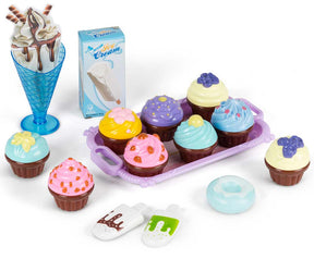 Legemad isdesserter og muffins