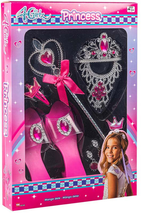 4-Girlz Prinsesse sæt - Tiara og sko