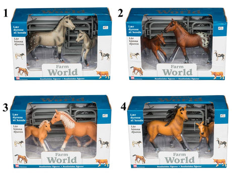 Farm world hest med føl - sæt 1