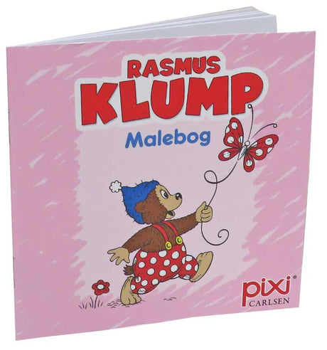 Rasmus Klump - lyserød pixi malebog