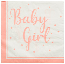 Servietter Baby Girl - 16 stk.