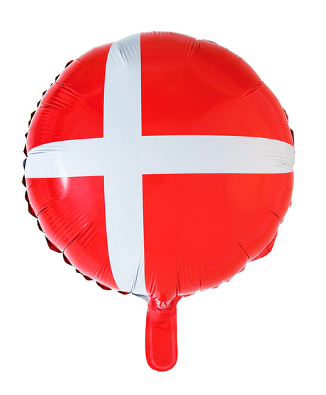 Folieballon med Dannebrog