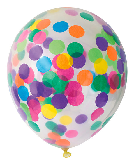 Balloner med konfetti prikker