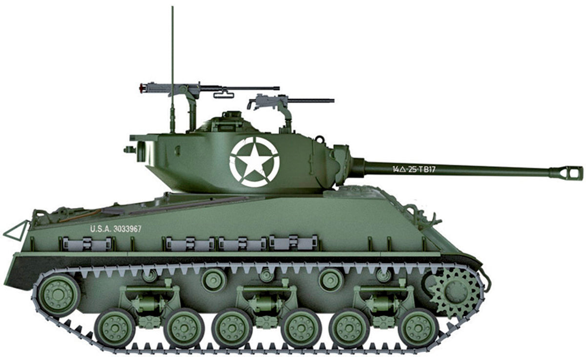 Italeri M4A3E8 Sherman kampvogn "Fury" - 1:35