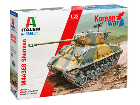 Italeri 1:35 Sherman M4A3E8 Korean war - Modelkampvogn