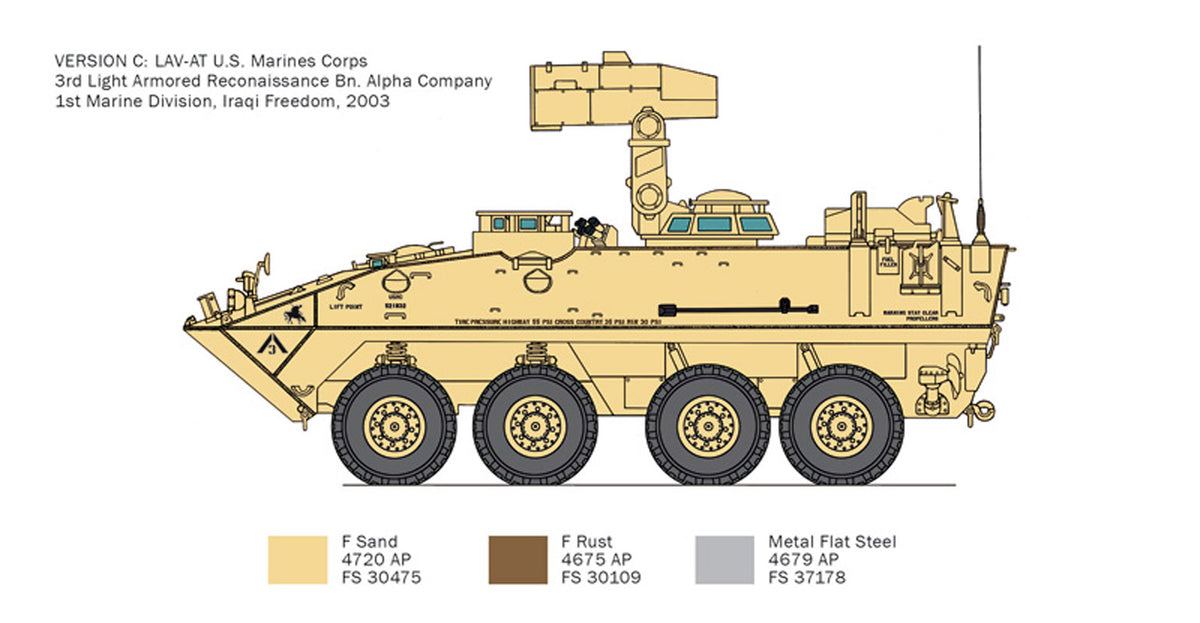 Italeri 1:35 LAV-AT - Modelkampvogn