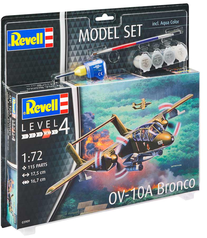 Revell OV-10A Bronco 1:72 med lim og maling