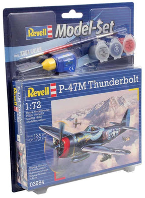 Revell P47M Thunderbolt 1:72 med lim og maling