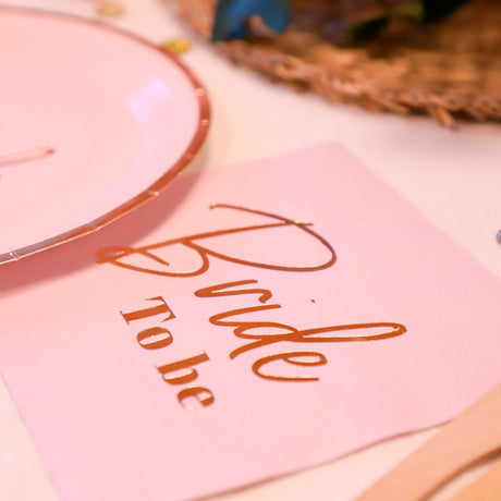Pink servietter 16 stk. - Bride to be