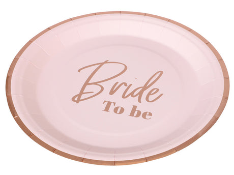 Paptallerkner 23 cm. 8 stk. - Bride to be