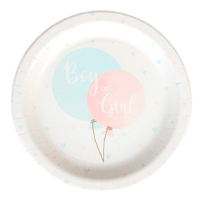 Paptallerkner til Babyshower - 23 cm. 8 stk.