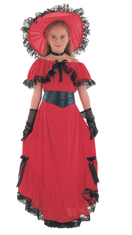 Scarlet kjole med hat str. 140