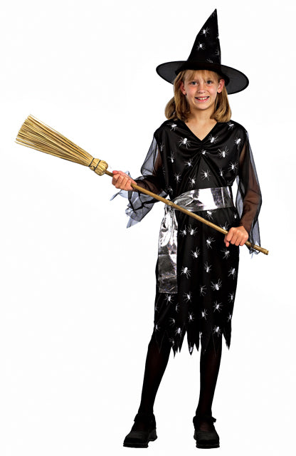 Golden witch med hat str. 140