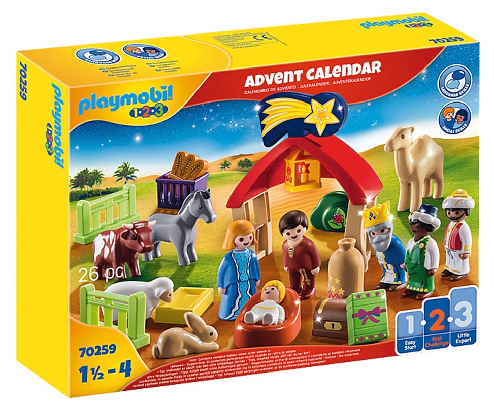 Playmobil 123 julekalender - Julekrybbe