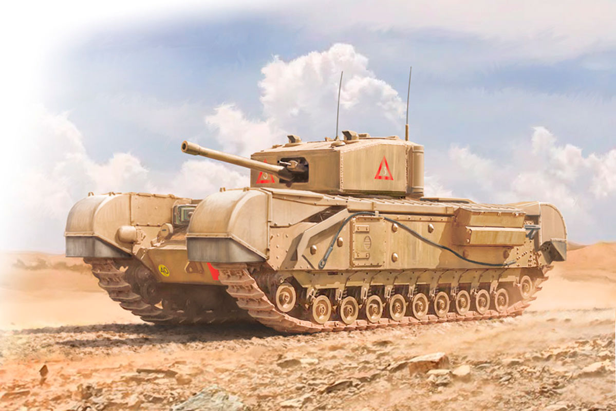 Italeri 1:72 Churchill Mk. III - Modelkampvogn