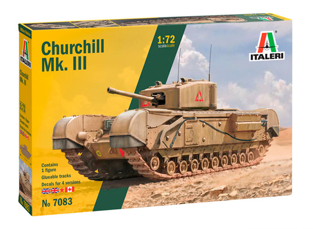 Italeri 1:72 Churchill Mk. III - Modelkampvogn