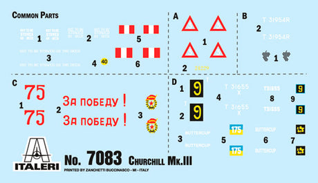 Italeri 1:72 Churchill Mk. III - Modelkampvogn