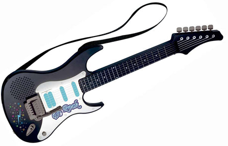 rock guitar med 6 strenge og lyd.