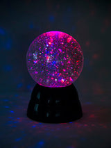 Glitter kugle med flotte farver og lys