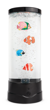 Stor LED-lampe med fisk – med fjernbetjening 30 cm