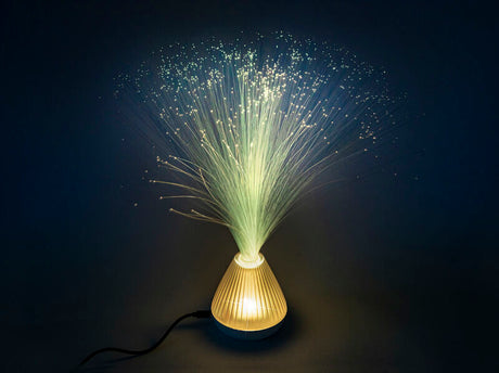 Fiberoptisk lampe 33 cm – LED bordlampe med farveskift