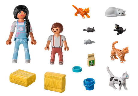 Playmobil 71309 kattefamilie
