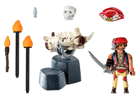 Playmobil pirat med skeletkanon