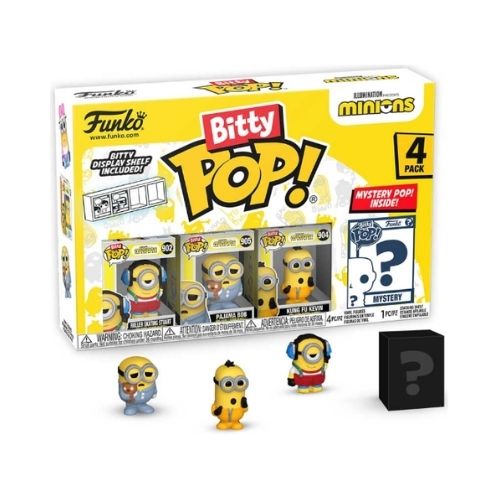 Funko Bitty Pop: Minions - Roller Skating Stuart 4pk