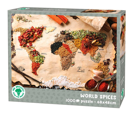 Mr. Broccoli puslespil 1000 brikker - Verdens krydderier
