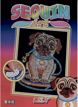 Sequin Art pailletbillede - Hund