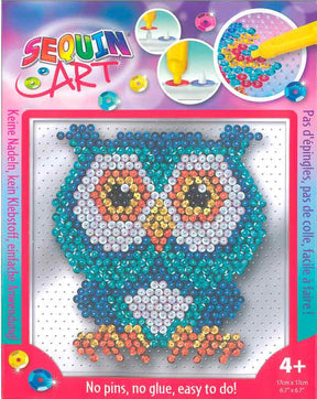 Stift pailletbillede easy - ugle