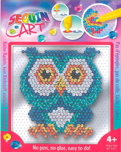 Stift pailletbillede easy - ugle