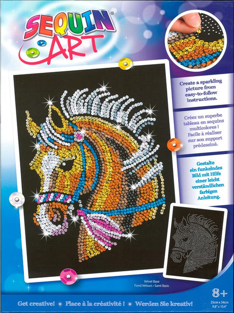 Sequin Art - Hest