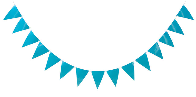 Vimpelguirlande med lyseblå flag