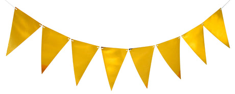 Flagguirlande med guld flag