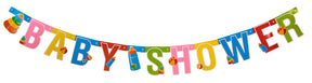 Flag banner med BABYSHOWER