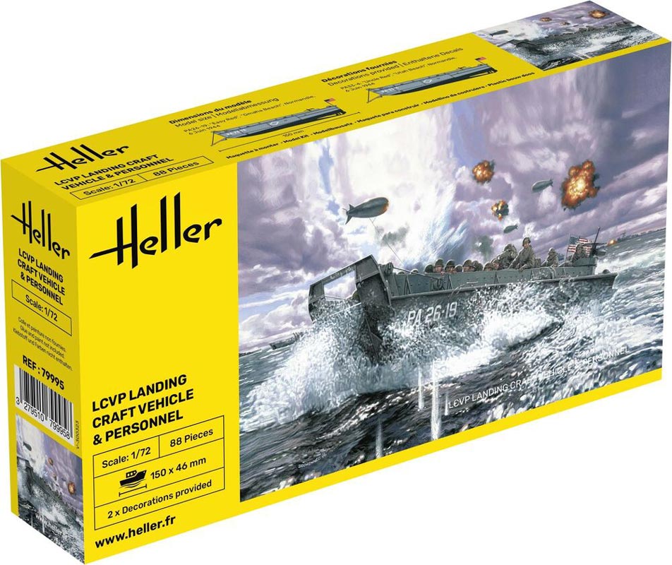 Heller LCVP normandy landgangsfartøj 1:72