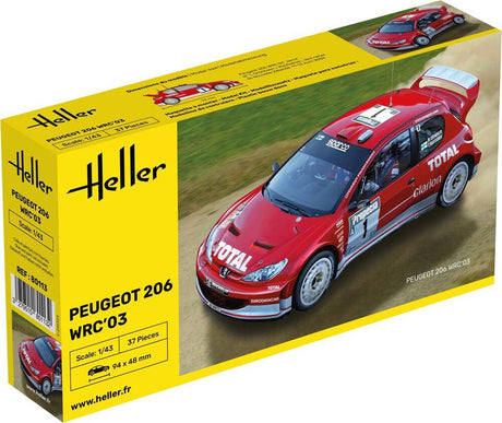 Heller Peugeot 206 WRC 03 modelbil - 1:43