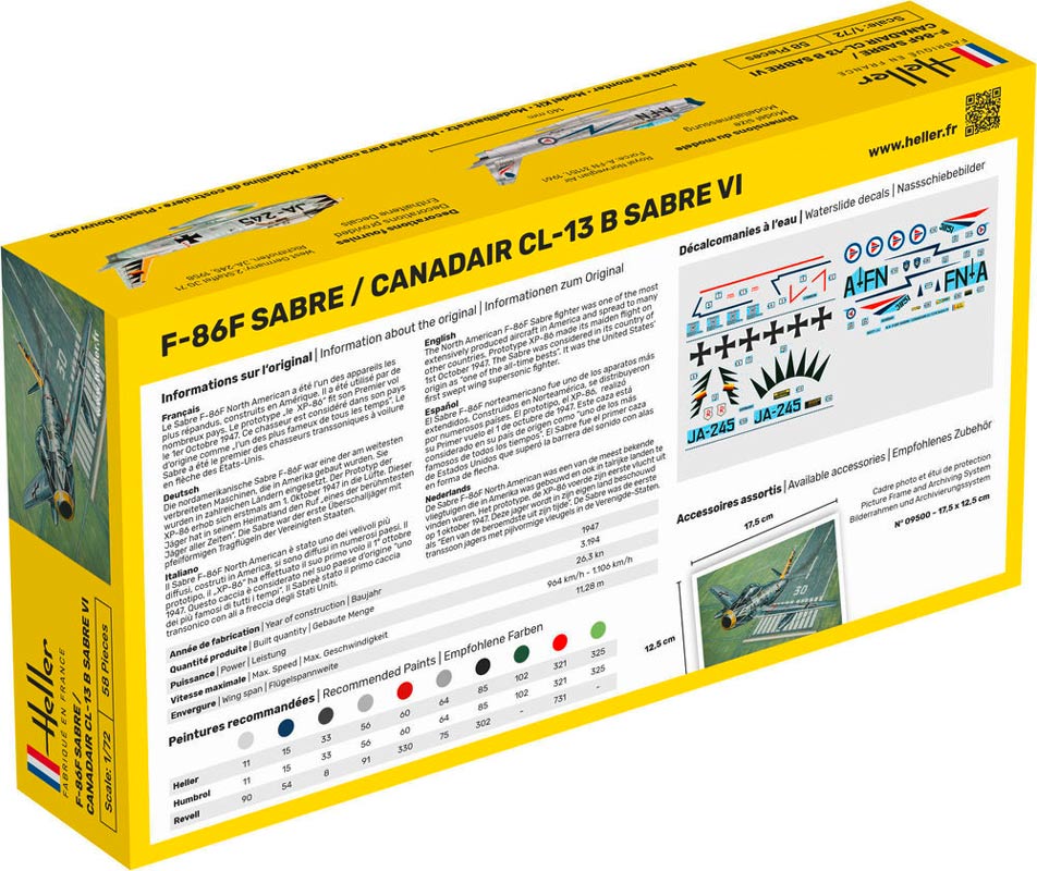 F-86F Sabre / Candair CL-13 B Sabre modelfly - 1:72