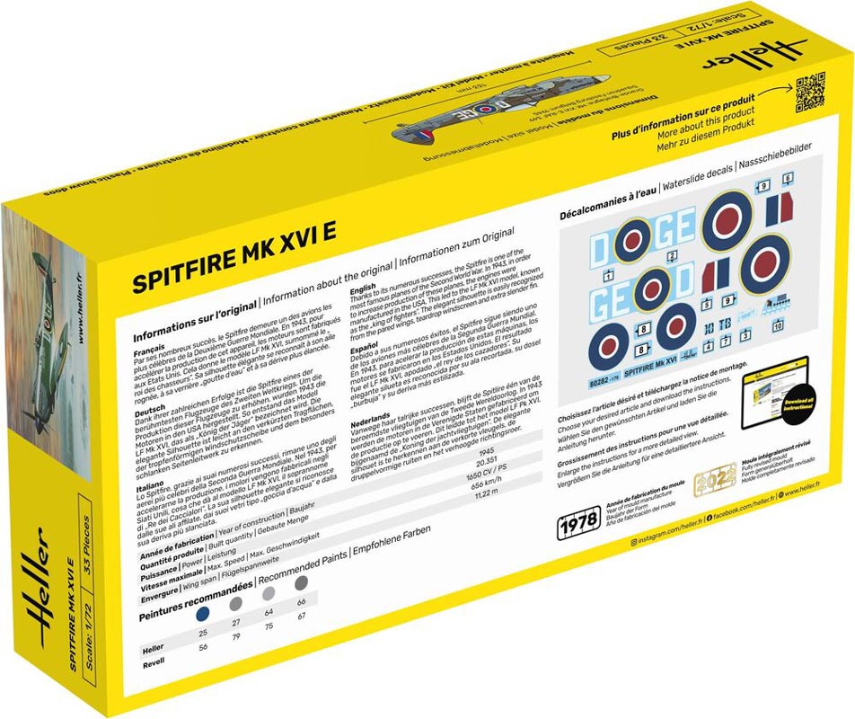 Heller Spitfire MK XVI E - 1:72