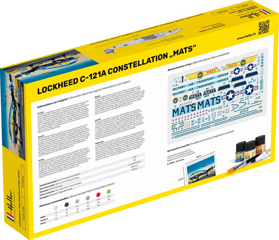 Heller Lockheed C-121A Constellation MATS - 1:72