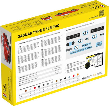 Jaguar Type E 3L8 FHC modelbil - 1:24