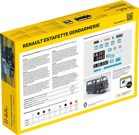 Heller renault Estafette gendarmerie - 1:24