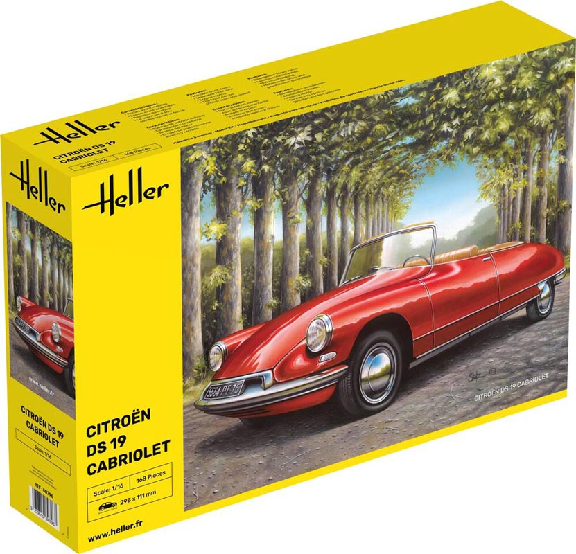 Heller Citroën DS 19 Cabriolet modelbil - 1:16