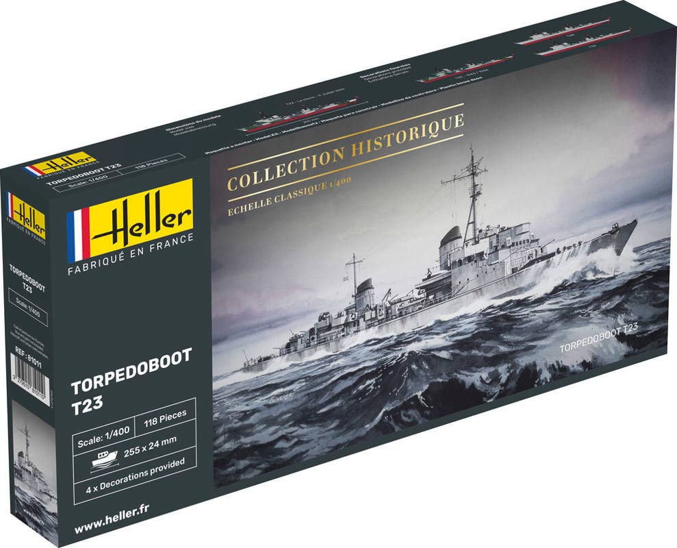 Tysk Torpedobåd T23 - 1:400