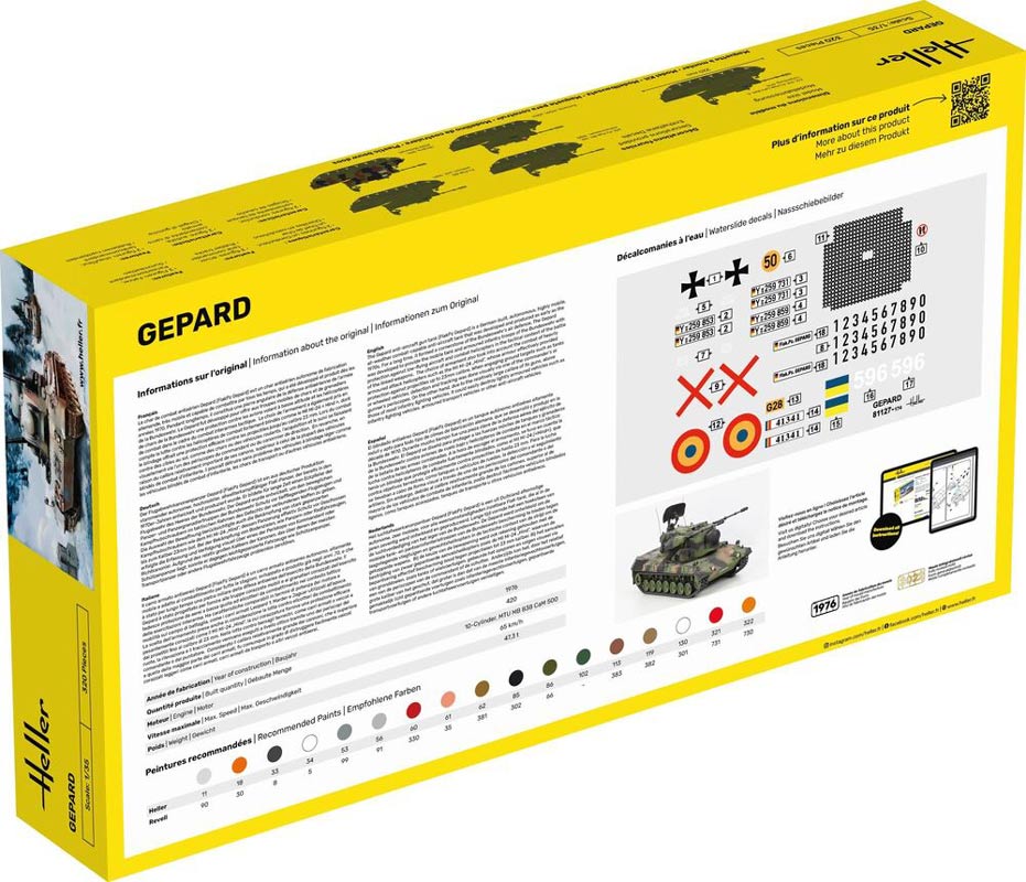 Gepard anti-aircraft kampvogn - 1:35