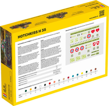 Heller Hotchkiss H35 kampvogn - start kit