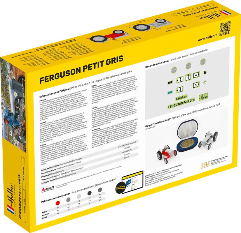 Heller Ferguson petit gris modeltraktor - 1:24