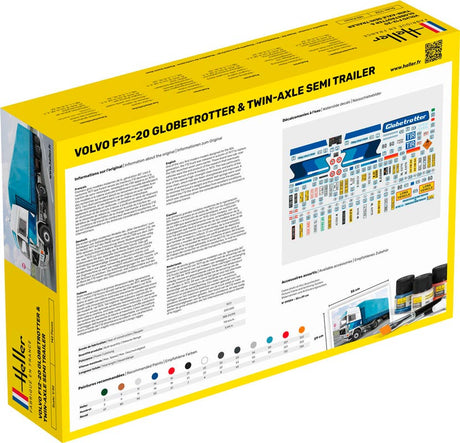Volvo F12 globetrotter med twin-axle trailer - start kit