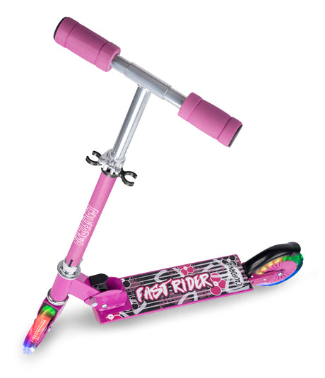 California LED løbehjul - pink